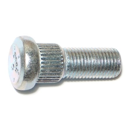 Midwest Fastener 7/16"-20 x 1-5/16" Zinc Plated Steel Fine Thread Automotive Wheel Studs 6PK 75401